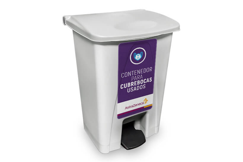 contenedor cubrebocas